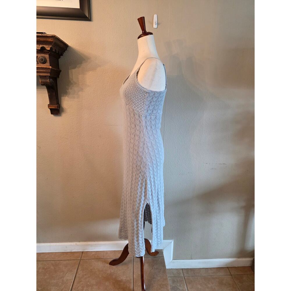 Hollister Women's Knit Midi Dress SZ Large Cotton Cottagecore Fairycore Coquette - Picture 2 of 9